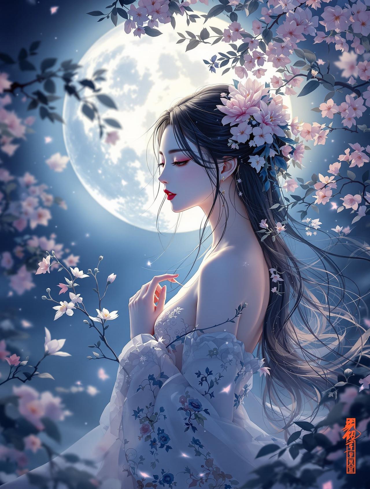 漫画蛙精选古风番剧《月上朝颜》- 月华如练，朝颜如梦